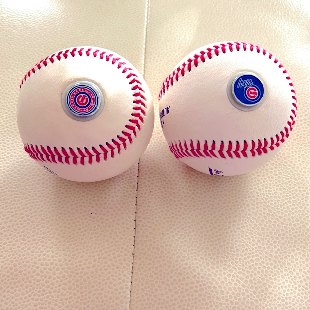 Rawling Official Autograph Cubs Baseballs Built in Pen-Set of Two Great Gift